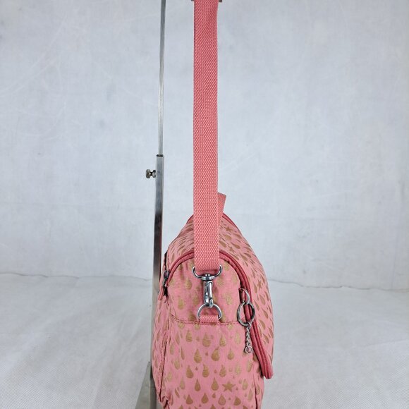 Bag Kipling KICHIROU FLEX Pink Gold - Used - Classic Everyday Style - FAST SHIP - Picture 4 of 15